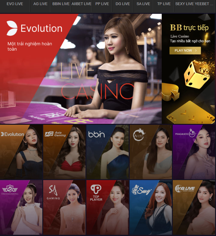 Live casino FB9 đa dạng